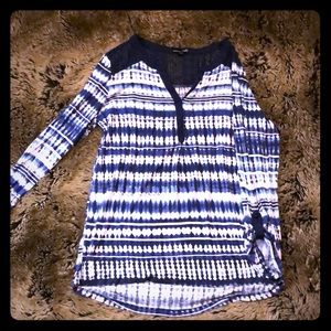 Navy tie dye tunic